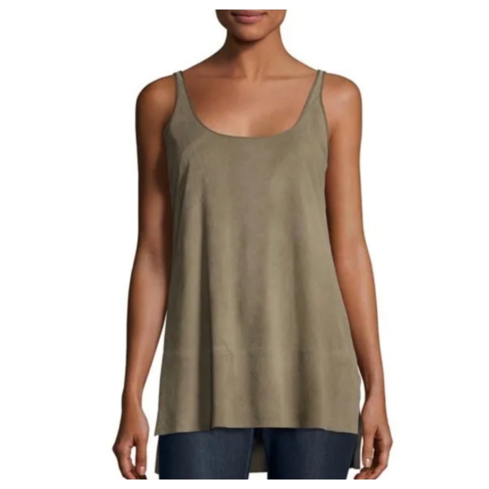 LAFAYETTE 148 NY Lamb Suede Tank